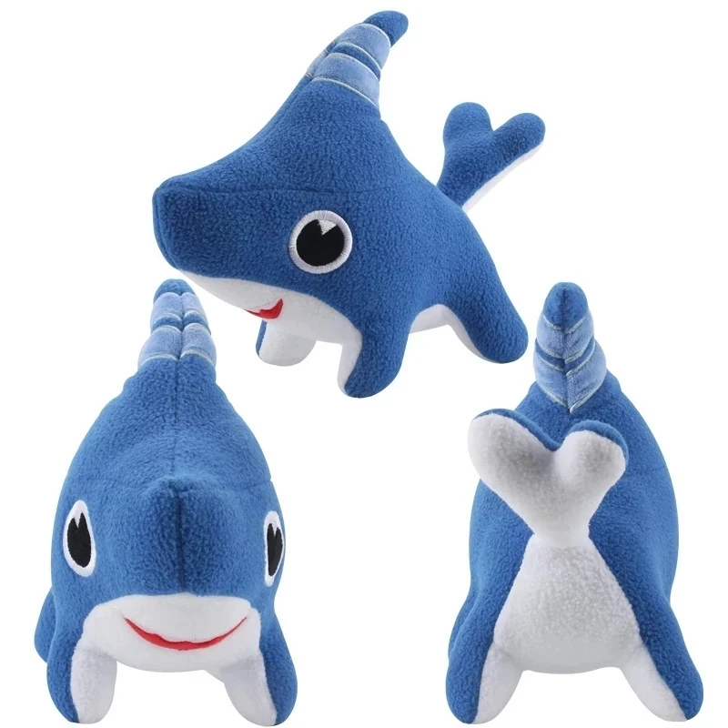 25cm Shark Dog Plush Toy Shark Dog Stuffed Animals Blue Shark Stuffed Animals Plushies for Baby Boys Girls Kid Birthday Gift