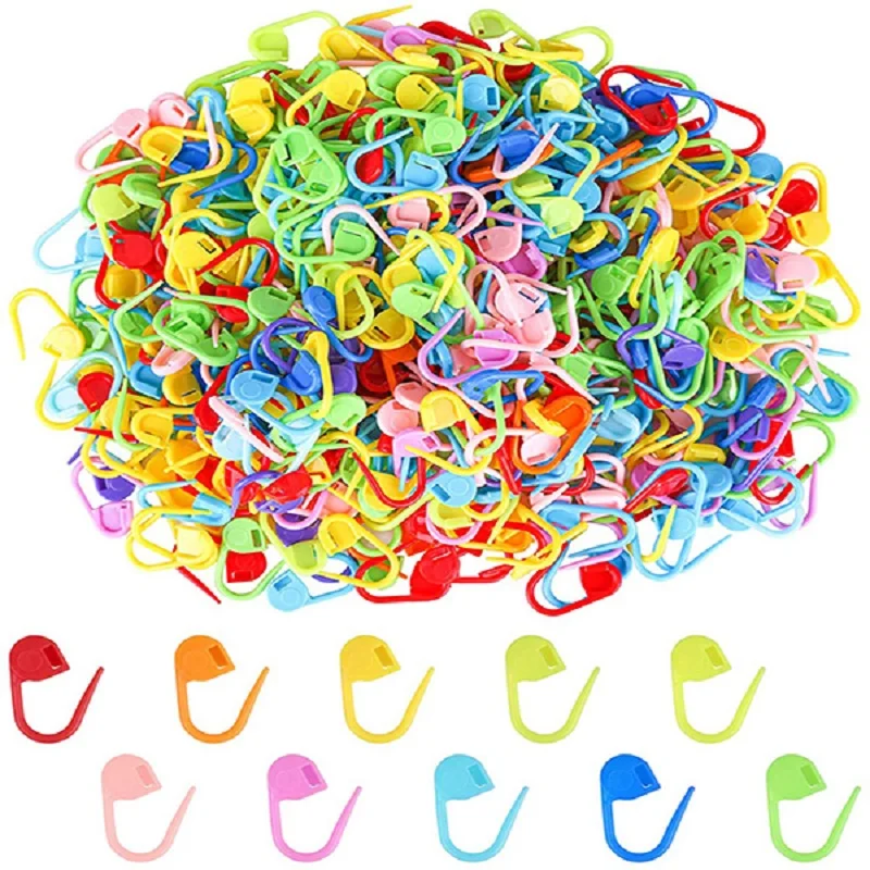 

Инструмент для вязания и шитья, пластиковые маркеры для фиксации стежков, крючки для вязания, безопасные швейные принадлежности