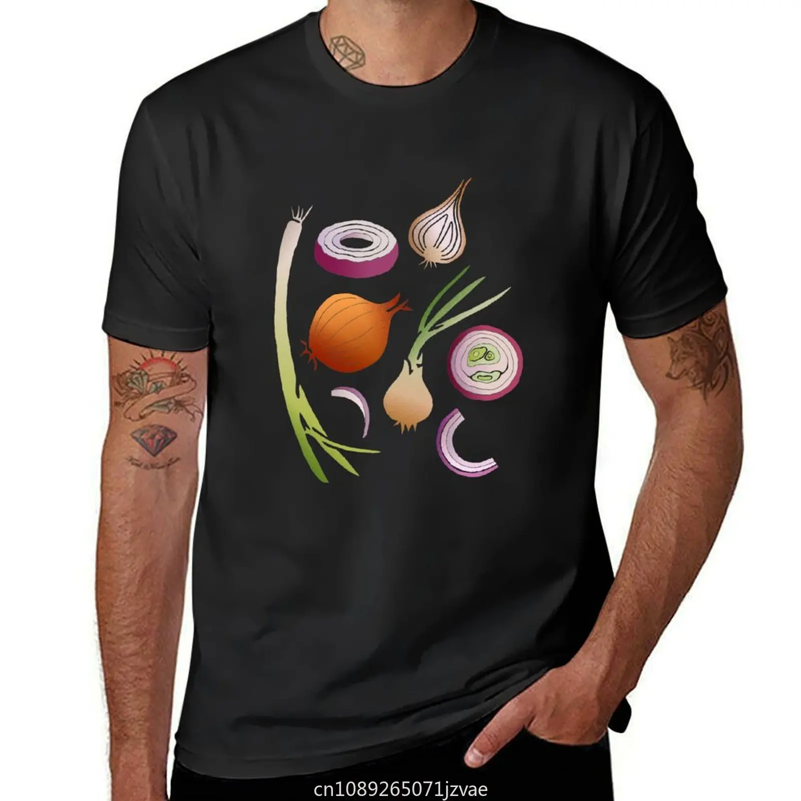 Onions T-Shirt sweat plus sizes Aesthetic clothing mens t shirt graphic