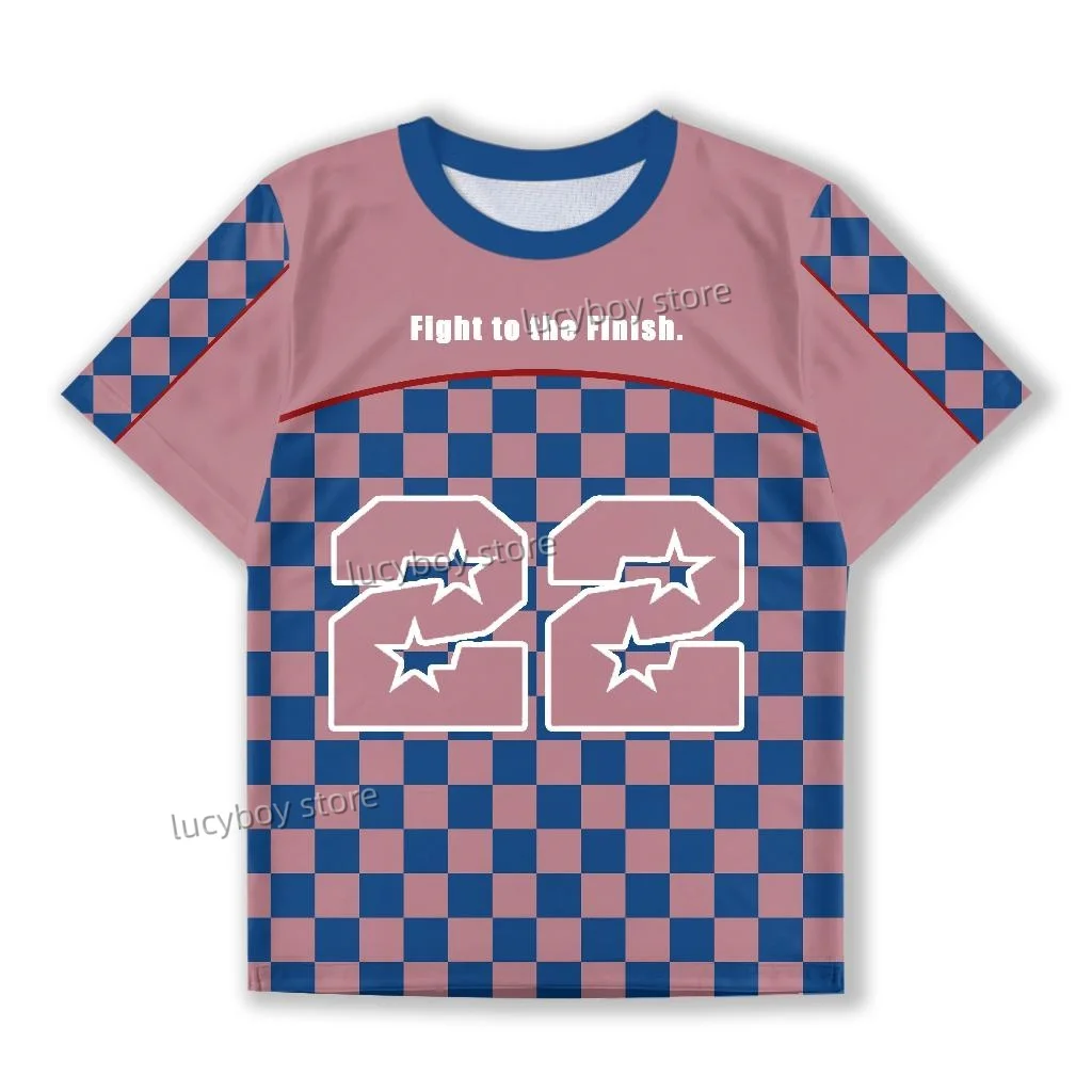 

Summer Men Color Block Grid Print No.22 T-Shirt O-Neck Short Sleeves Lightweight Jersey T-Shirt Plus Size Daily Tees Men Clothes