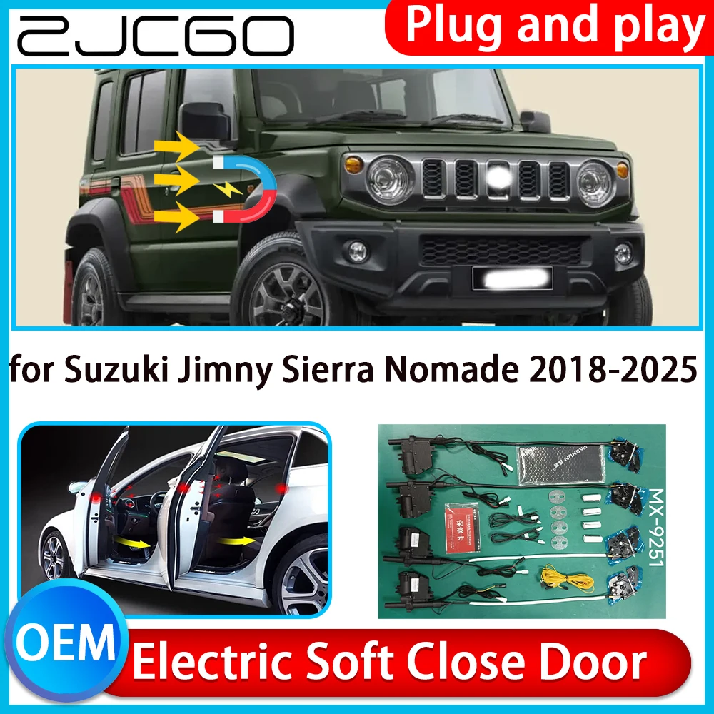 for Suzuki Jimny Sierra Nomade 2018-2025 Auto Pull Car Soft Close Kit Door Power Latch Electric Door Catch Soft Closing Assist