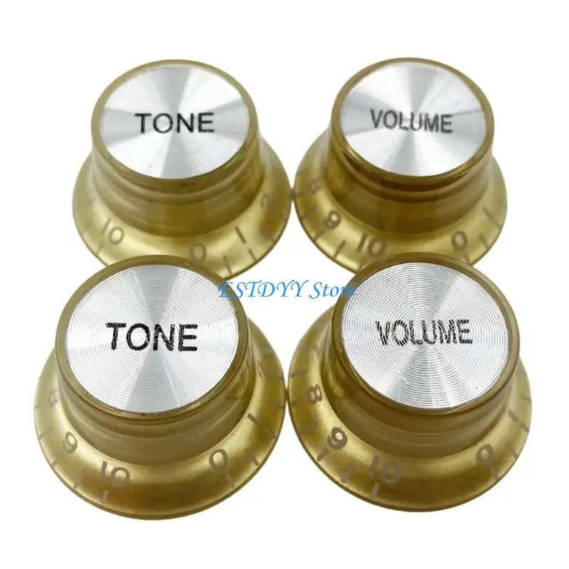 G6DE Pack Of 4 Electric Guitar Control Knobs Capacity Tone Alternative Lespaul L P