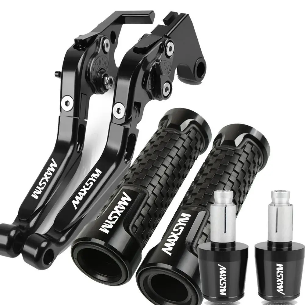 

For SYM MAXSYM 400i 600i MAX 400 600 Motorcycle Extendable Folding Adjustable Brake Clutch Levers Handlebar Grip Ends Plug Lever