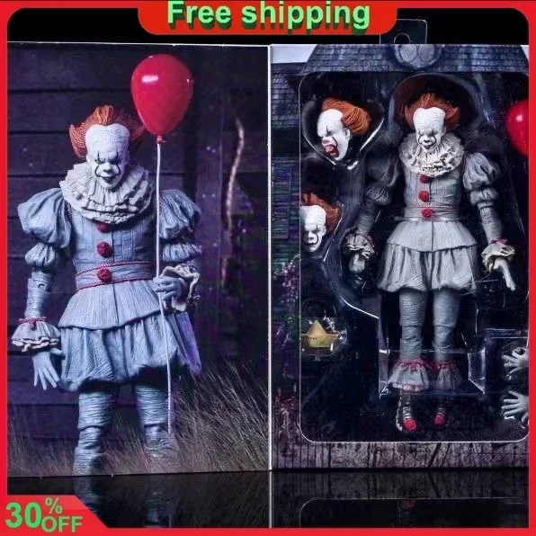 18cm Stephen King's It Anime Figure Deluxe Edition Pennywise Action Figure Statue Colletion Ornaments Pvc Model Doll Gift Toys