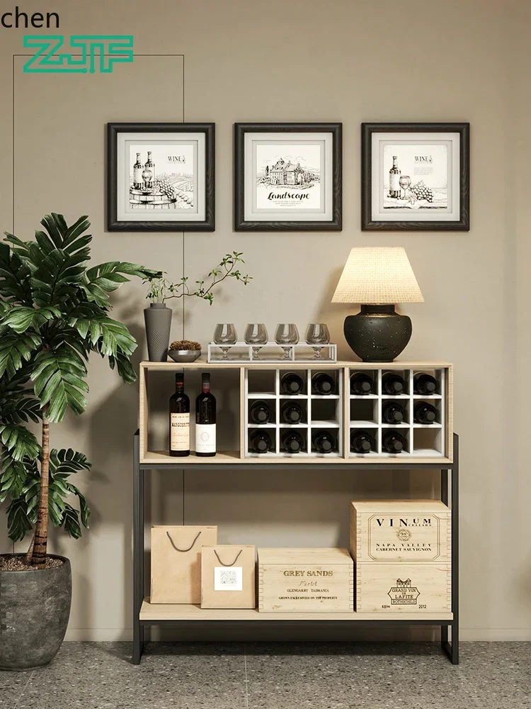 Store Red Wine Island Display Stand Commercial Display Cabinet Simple Side Island Display Rack Wine