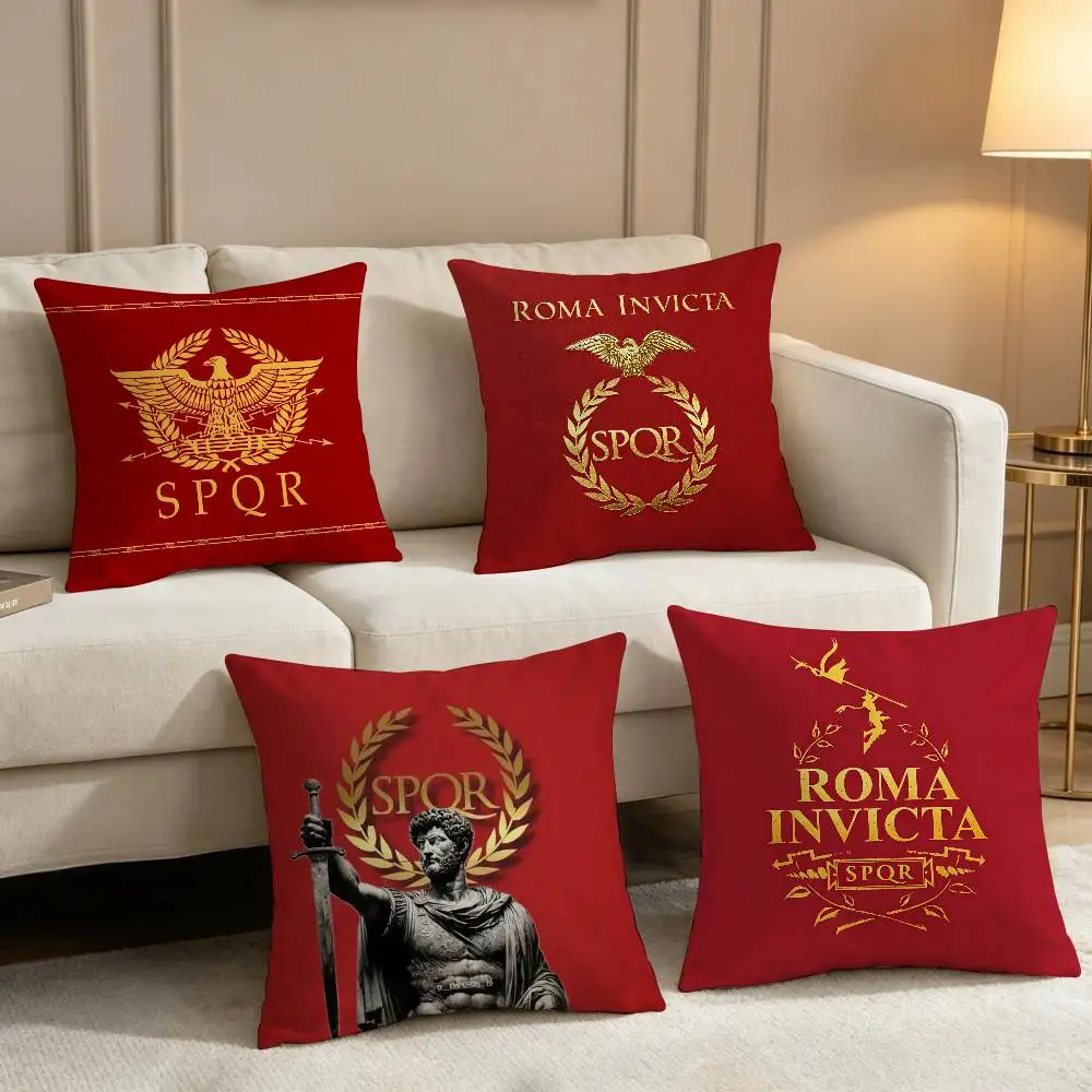 Gold Imperial Eagle Rome SPQR Pillow Cushion Cover Pillowcase Living Room Sofa Home decorative pillowcase