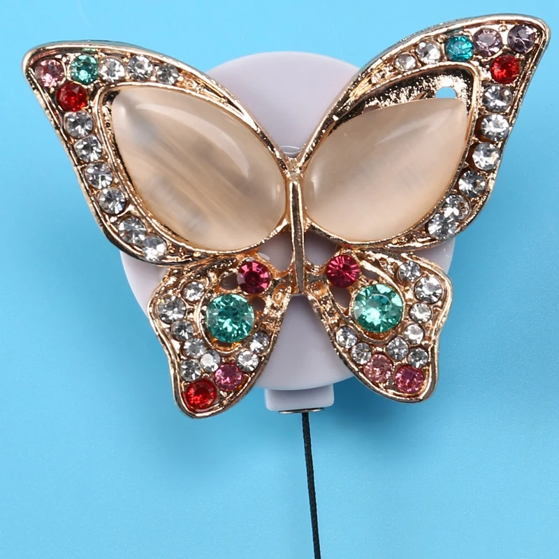 Выдвижной Держатель для значков, 5 шт., держатель для значков ручной работы с блестящими стразами, с зажимом, для медсестер-разработчиков