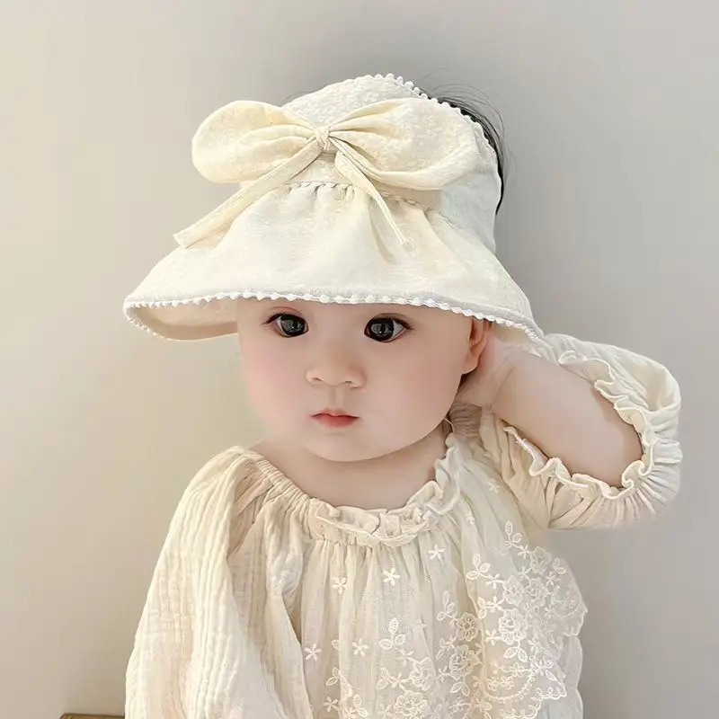 Baby Sun Hat Korean Style Cute Open Top Cap Infant Sun Protection Summer Outdoor Boys Girls Children UV Shield Visor
