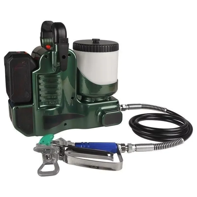 21V Cordless Airless Spray Gun, Brushless Motor 2500PSI High Pressure for Car DIY Painting