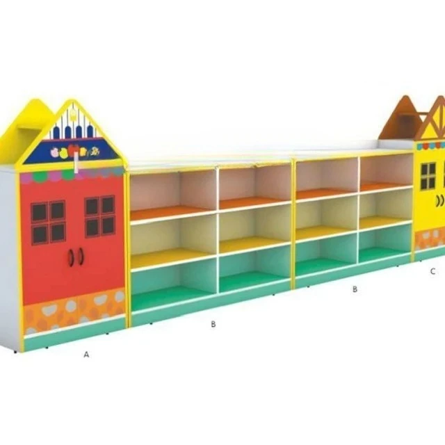 

New Style Popular Kids Wooden Toys Organizer Cabinet with Doors