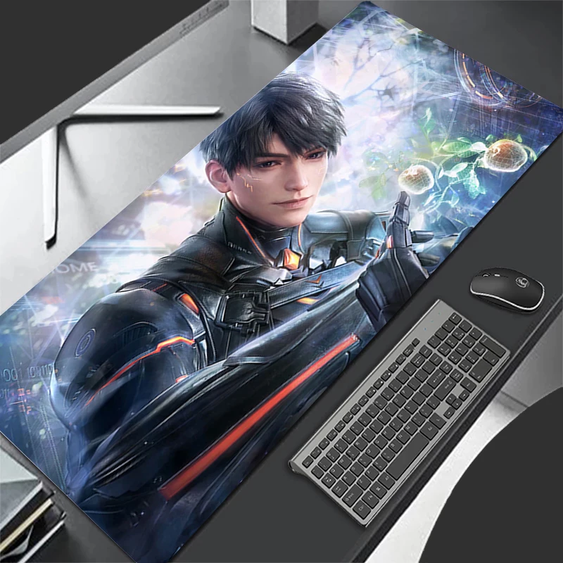 Alas Mouse Aksesori Gaming Komputer Alas Keyboard PC Kantor Alas Mouse Karet Dekorasiacion Meja Cinta dan Alas Mouse Caleb Deepspace