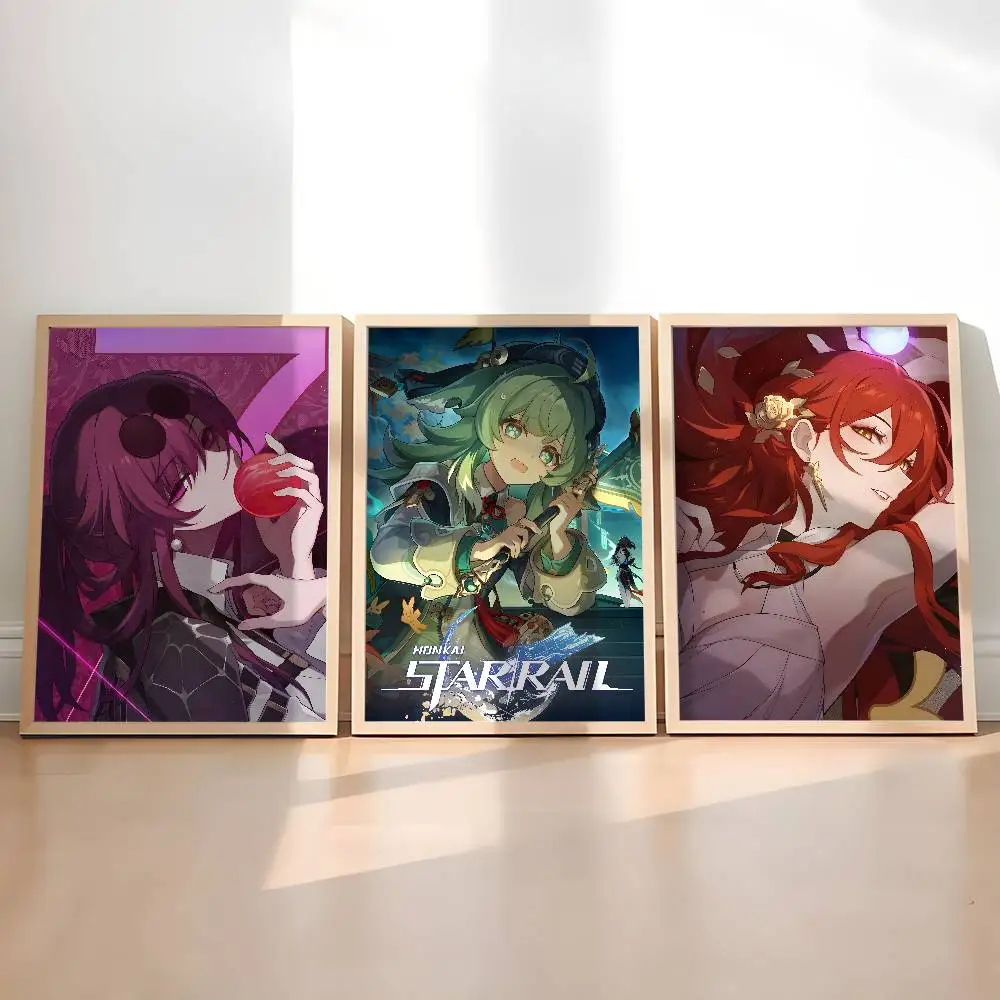 

Game H-Honkai Star Rail Poster Painting Stickers Dorm Living Room Wall Decoration Gift Home Art Aesthetic