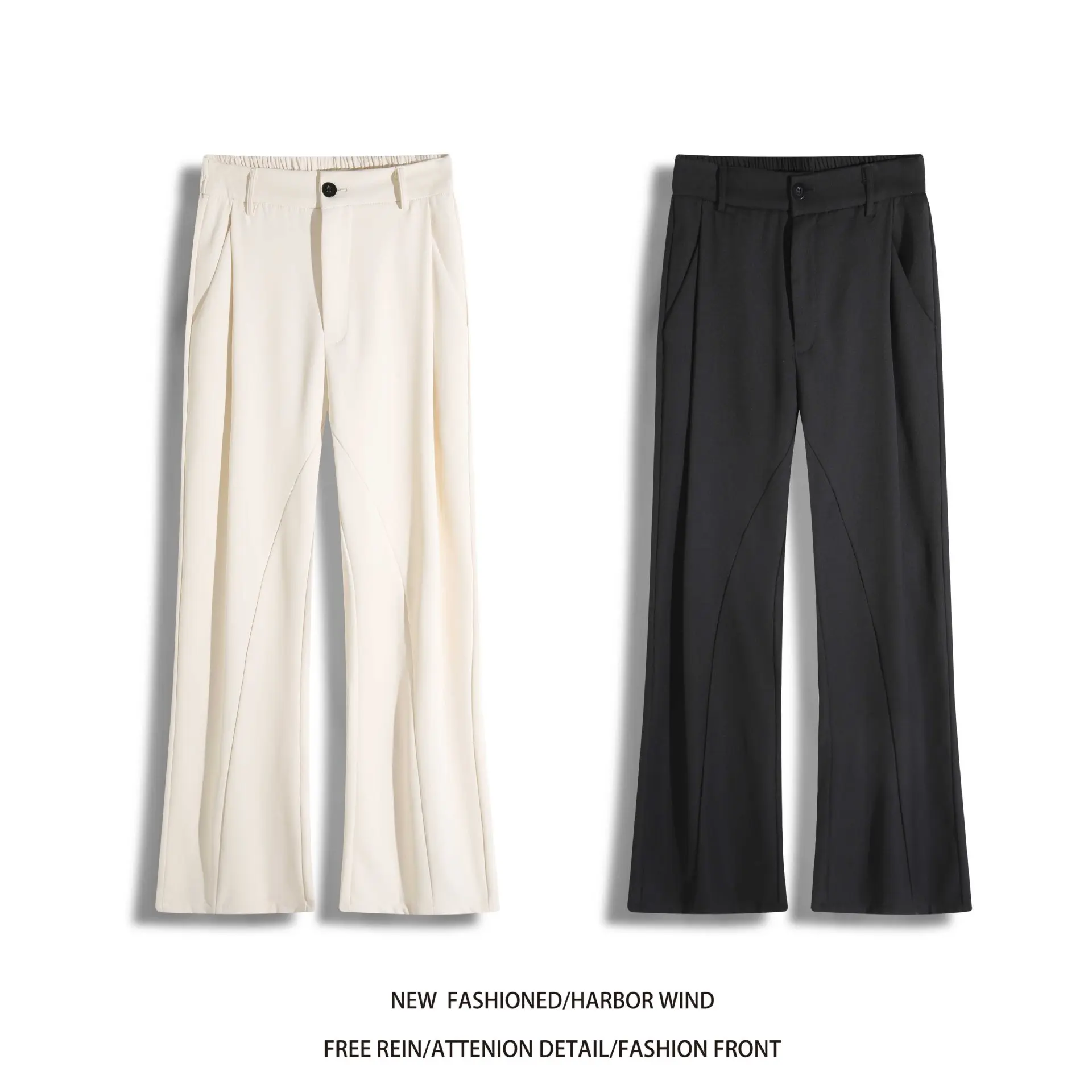 

Мужские повседневные свободные брюки карго с лоскутным дизайном из органического хлопка, молодежные, модные, универсальные, с широкими штанинами