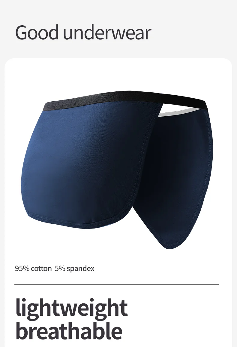 3 unidades de ropa interior de algodón estilo japonés para hombre, calzoncillos deportivos transpirables y cómodos, sin bolsa, tanga sexy para hombre, prenda íntima.