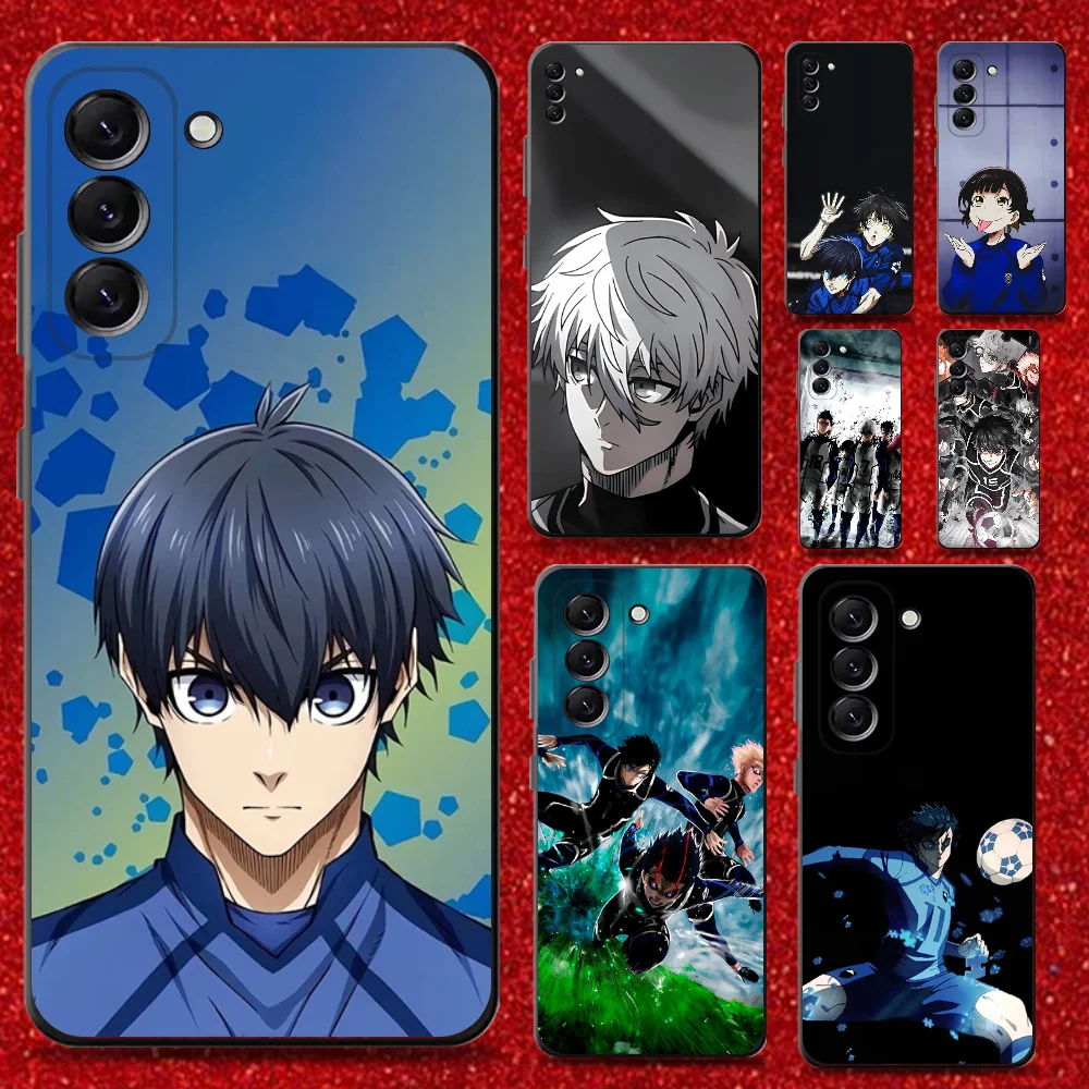 

Blue Lock Anime Phone Case For Samsung Galaxy A13,A21s,A22,A31,A32,A52,A53,A71,A80,Soft Black Shell