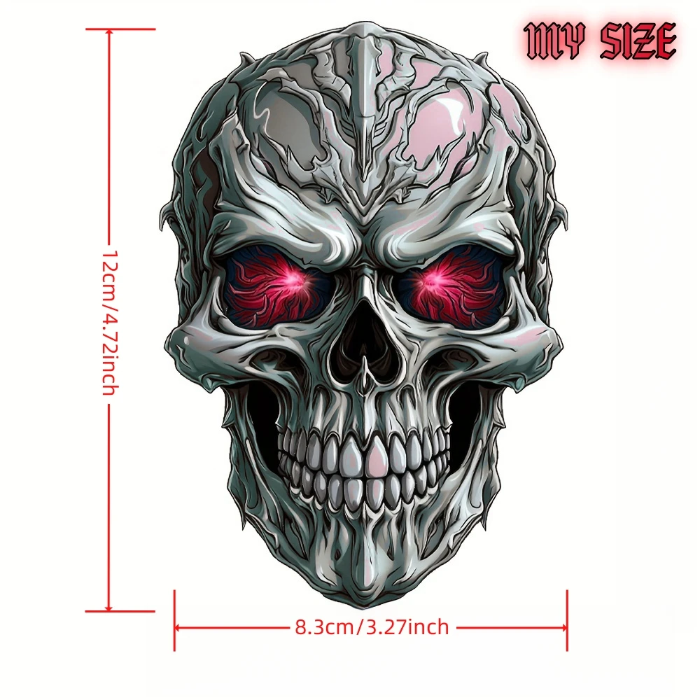 Skull Sticker Motorcycle Decoration Sticker Car Reflective Decal Treadmill Decoration Modification Skull StickerHelmet Decoratio