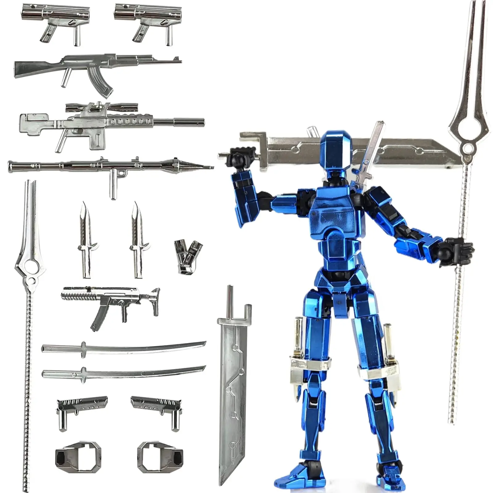 T13 Action Figures 3D Printed T13 Action Figure, Multi-Jointed Robot Movable N13 Action Figure, Lucky Nova 13 Action Figure