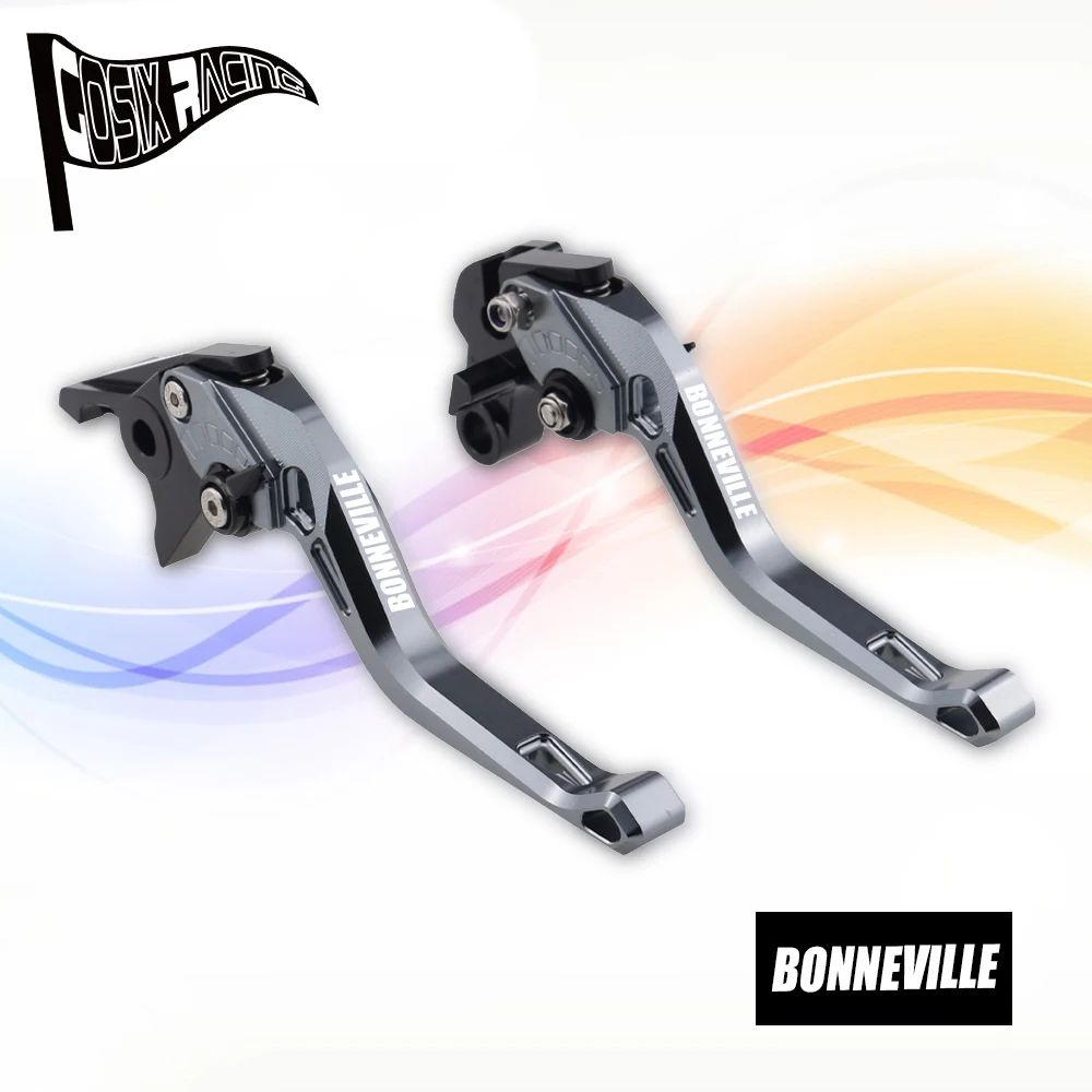 Fit For BONNEVILLE T120 2016-2022 BONNEVILLE T100 Motorcycle CNC Accessories Short Brake Clutch Levers Adjustable Handle Set