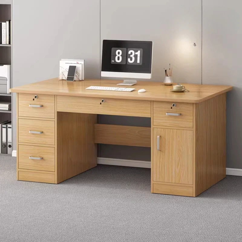 

Офисные столы с замком, домашний компьютерный стол, простая рабочая станция с ящиками, офисные столы для персонала и руководителей, офисная мебель