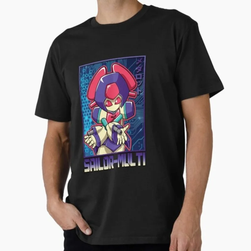 

Sailor-Multi Cyber Mecha Manga Graphic clothes 0422 Anime Medabots Metabee Robot t shirt Short sleeve All size tops S-6XL