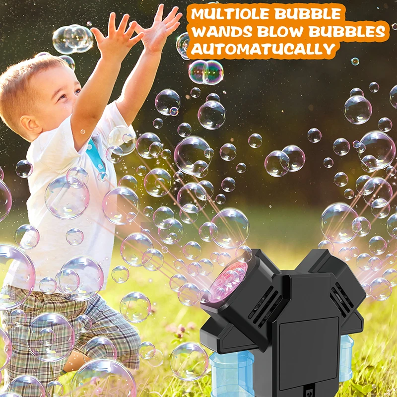 Bubble machine floor standing double headed bubble toy outdoor wedding game children's bubble without battery bubble water