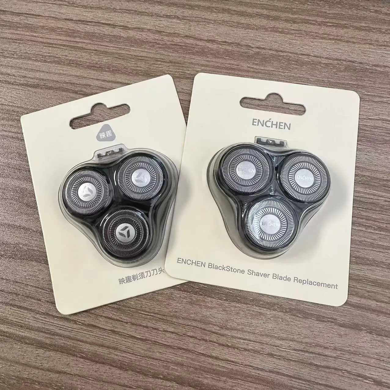 استبدال رأس ماكينة حلاقة كهربائية Enchen-Blackstone ، رؤوس قاطع حلاقة ، شفرة تريب عائمة ثلاثية الأبعاد لـ Enchen ، Blackstone 3