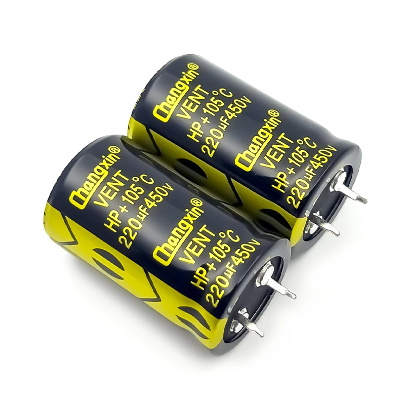 Horn Capacitor 450V 220UF New Original Switch Power Adapter Durable Electrolytic Capacitor Specification 25mm×40mm