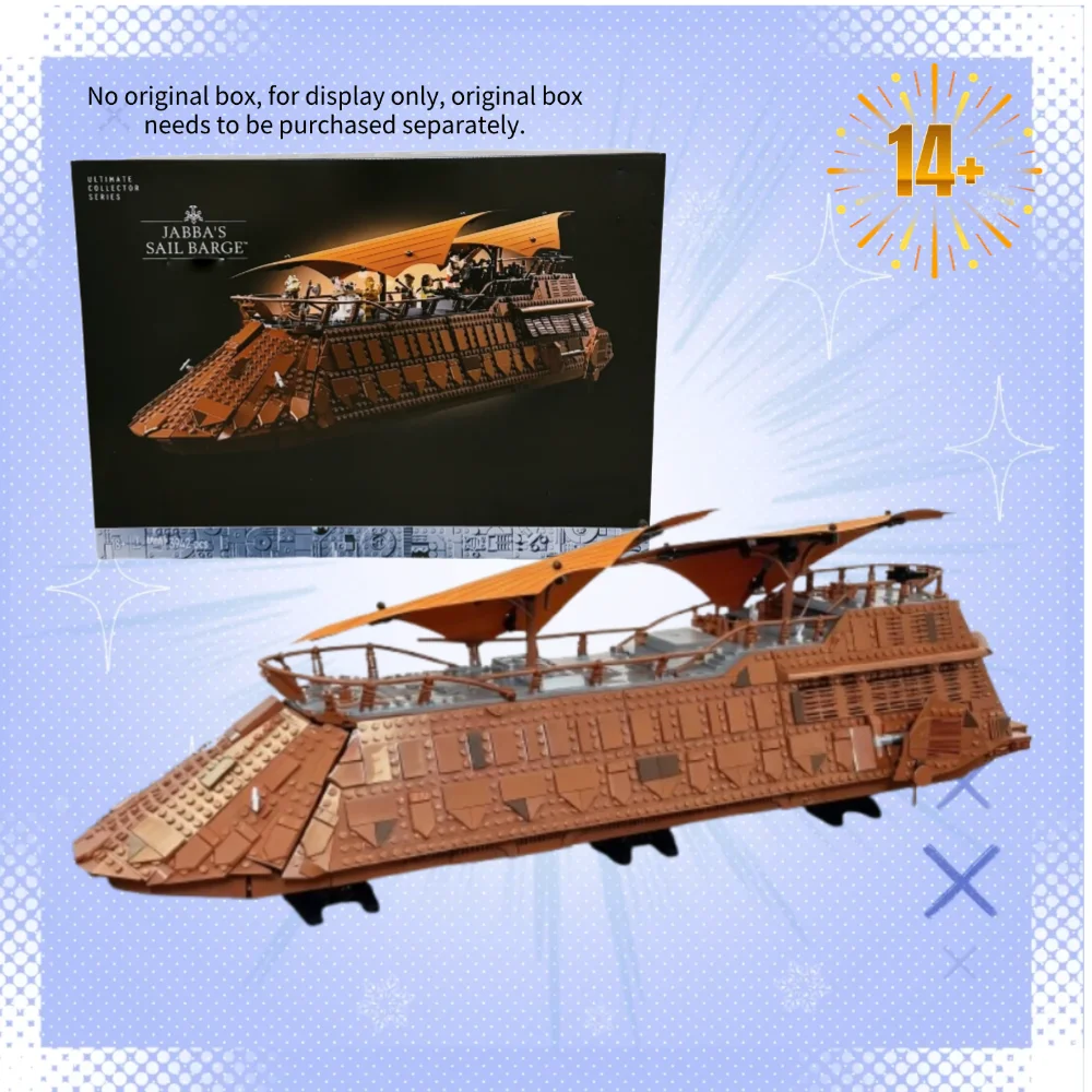 3942pcs Super Hot Jabba Sail Barge Building Blocks Hand Assembled Detailed Vessel Brick Art Premium Gift For Adults