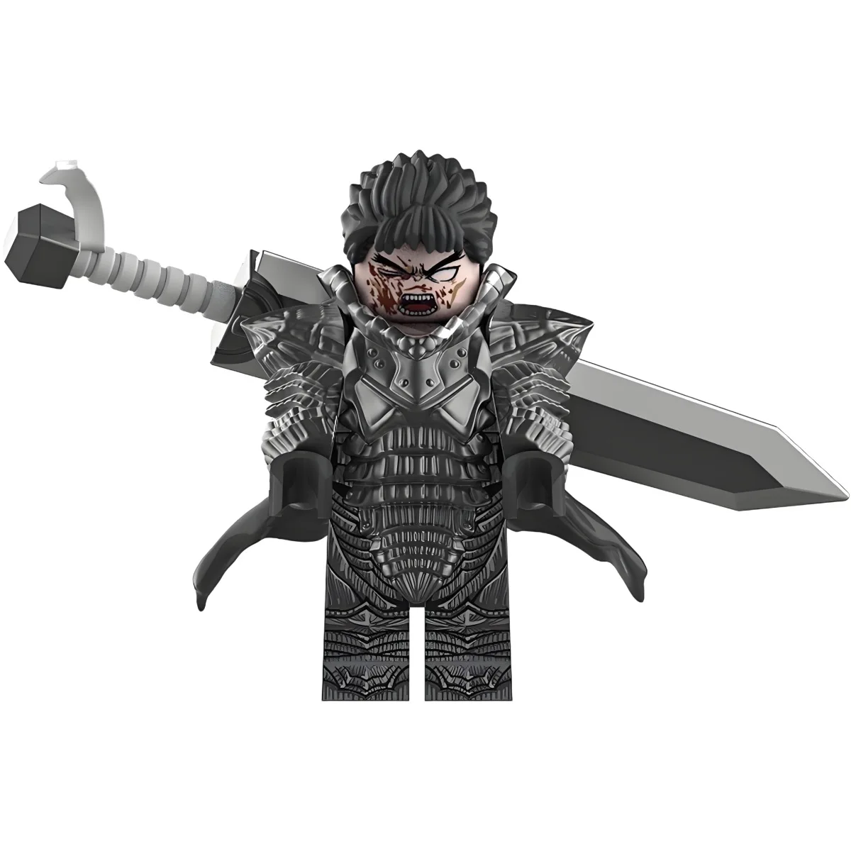 Kriegerwolf Gus, Schwertwind-Legende, Minifigur eines Drittanbieters, kompatibel mit Lego-Waffen, magnetischem Umhang, Reittier und Kriegspferd