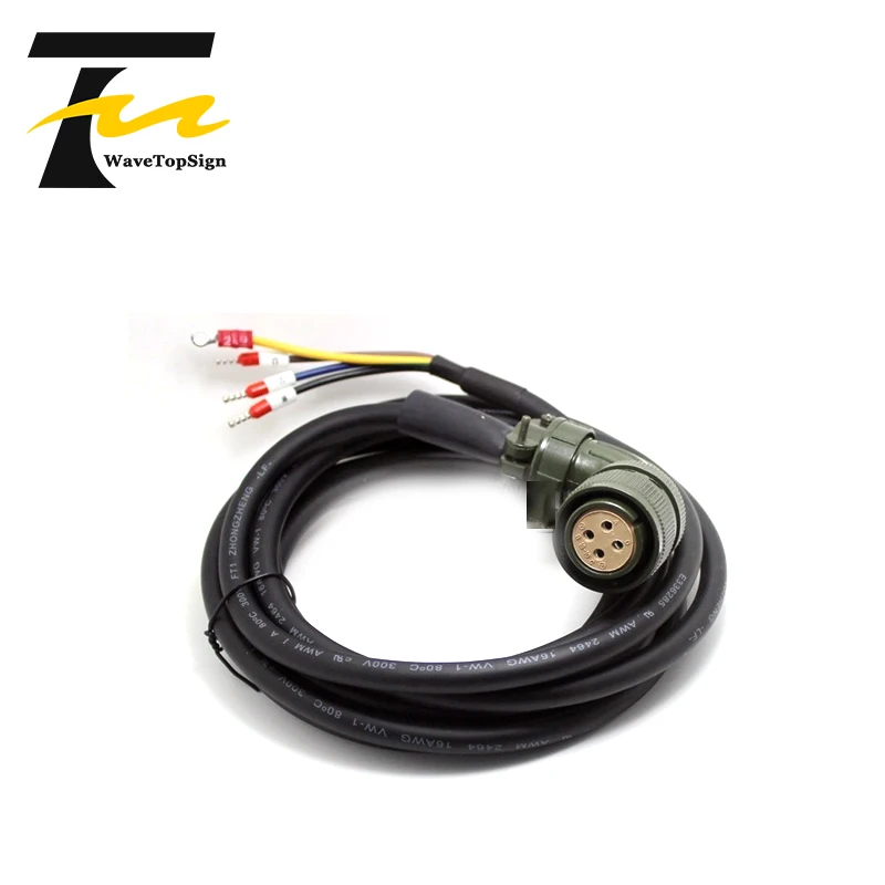 WaveTopSign Servo Motor Power Cable JZSP-UVA102-03-E JZSP-UVA102-05-E Encoder Cable JZSP-CMP02-03-E JZSP-CMP02-03-E for Yaskawa