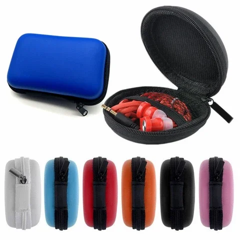 

Storage Box Mini Zipper Earphone Bag Case Hard EVA Earbuds TF Card Key Coin Holder Pouch USB Cable Wire Organizer Accessories