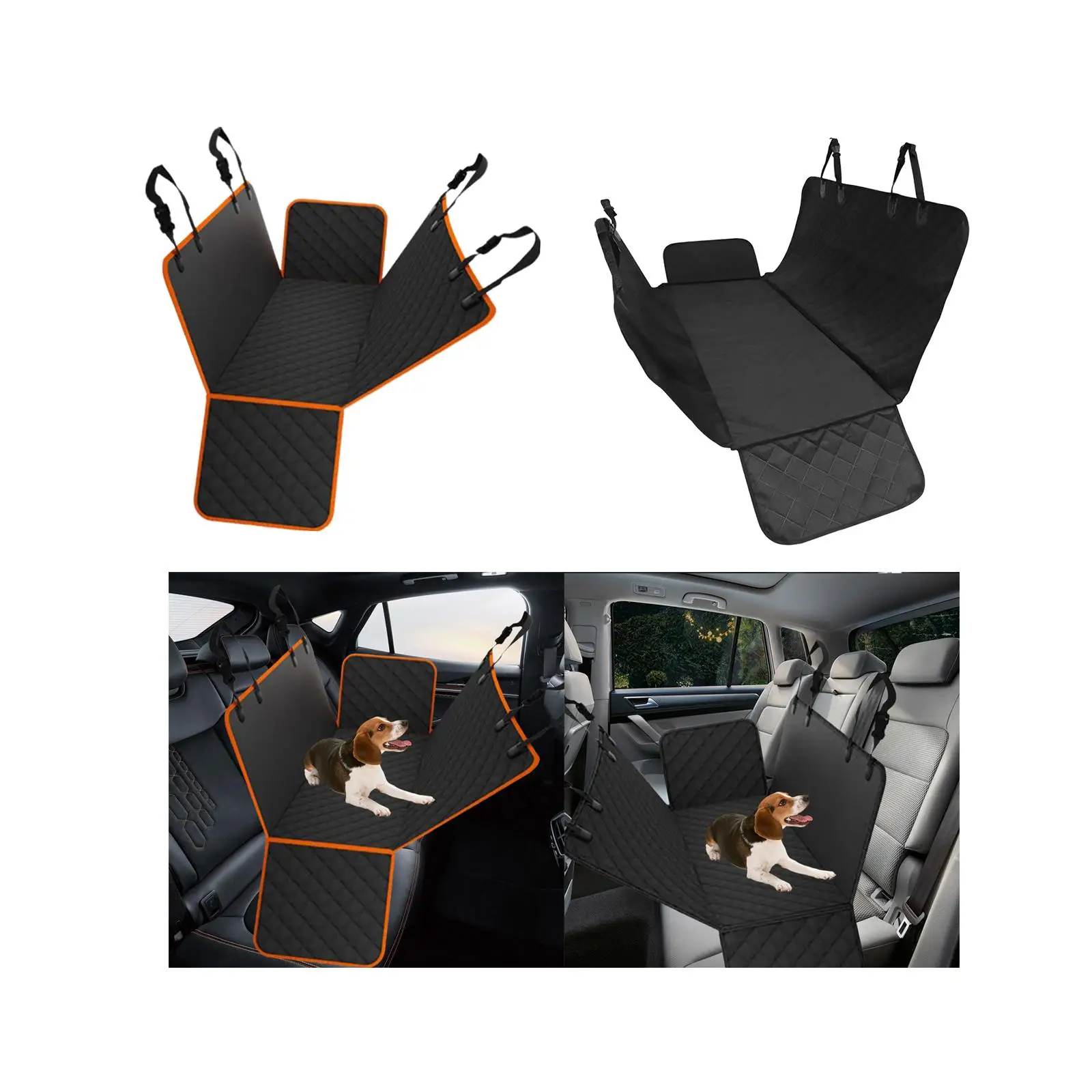 Dog Car Seat Cover Backseat Protection Durable for Dog Travel Scratch Proof Back Seat Cover for Dogs for Trucks Cars Suvs