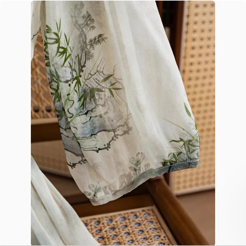 فستان من حرير التوت والحرير الخالص مع حزام الخصر، تأثير التخسيس الصيفي، تنورة راقية جديدة