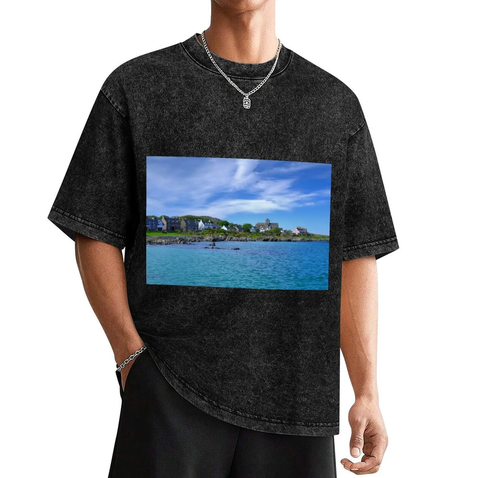 

Isle of Iona, Inner Hebrides, Scotland T-Shirt summer clothes anime t shirts sports fans fitted t shirts for men