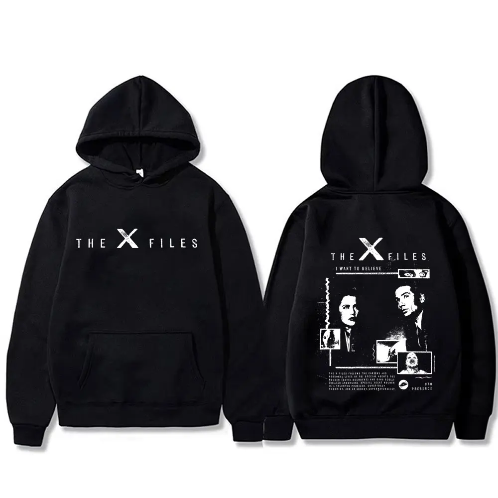 

Movie The X Files I Want To Believe Graphic Hoodie Men Women Casual Vintage Sweatshirt Men's Gothic Oversized Hoodies Streetwear