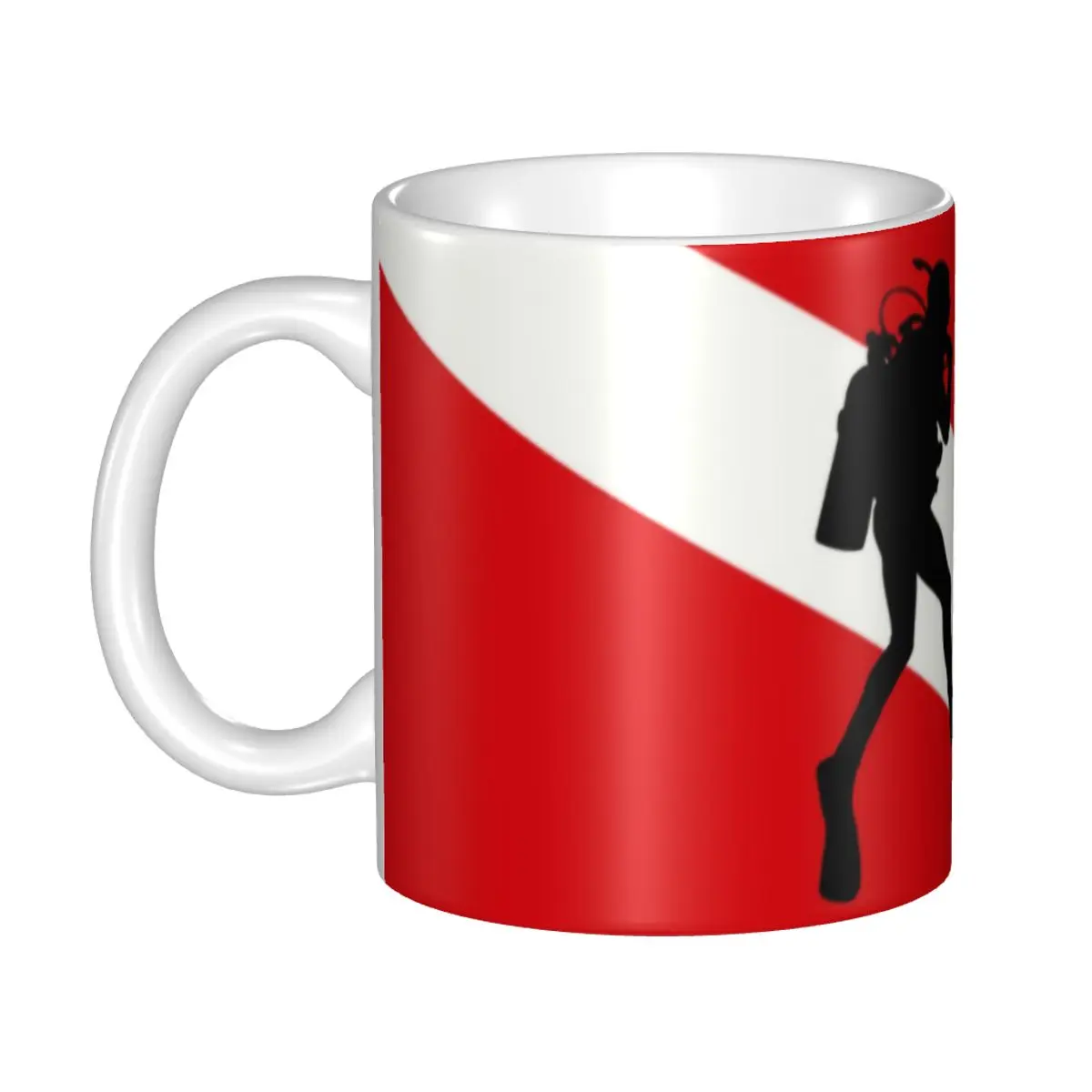 

Customized Scuba Diver Flag Mugs DIY Dive Diving Ceramic Tea Milk Coffee Cup