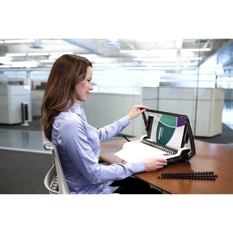 Binding Machine Star+ Comb Binding (5006501), 3.1" X 17.7" X 9.8"