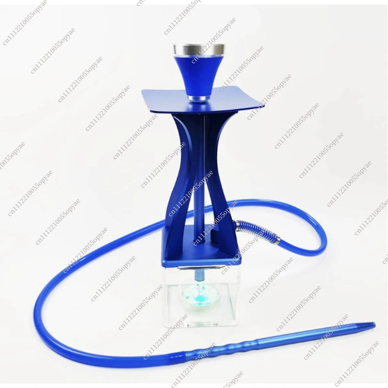 Acrylic Hourglass Shisha Hookah Minimalist Arabic Style Water Pipe Set with Hose Bowl Smoking Accessory