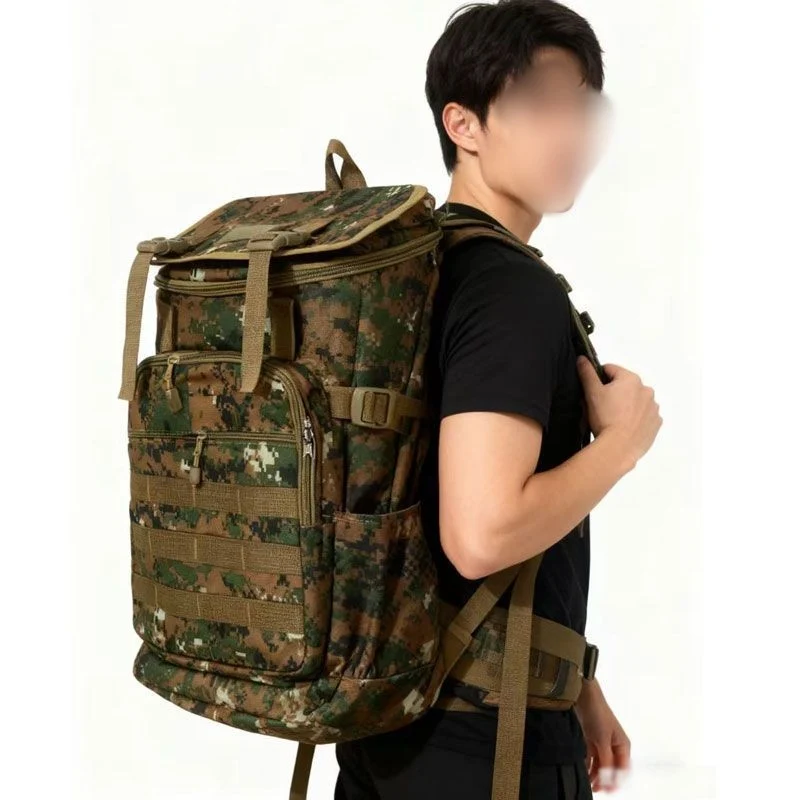 Tactical Bag Large Capacity Camouflage Mountaineering Backpack Waterproof Climbing Rucksack Oxford Cloth Sports Knapsack