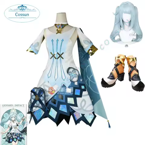 Faruzan Cosplay Costume Suit Dress New Character Game Genshin Impact 3.3 Costume Full Set Faruzan Cosplay Wig Shoes