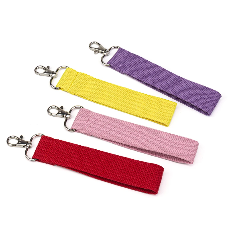 Canvas Cloth Keychain Lanyard Strap Keyring For Car Motorcycle Key Holder Women Men Backpack Baggage Tag Key Chains