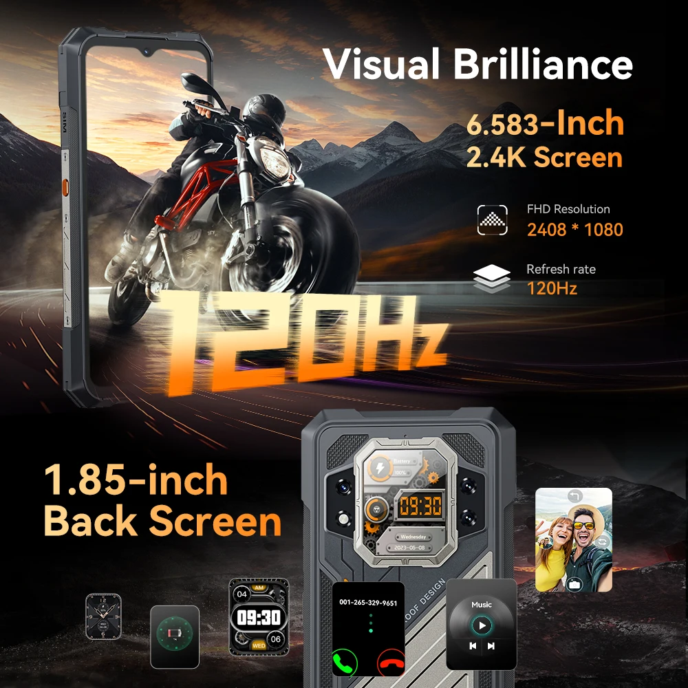 [World Premiere] CUBOT KINGKONG X, Rugged Smartphone 5G, 32GB RAM(16GB+16GB), 256/512GB ROM, 10200mAh, 120Hz Screen, NFC, WiFi 6