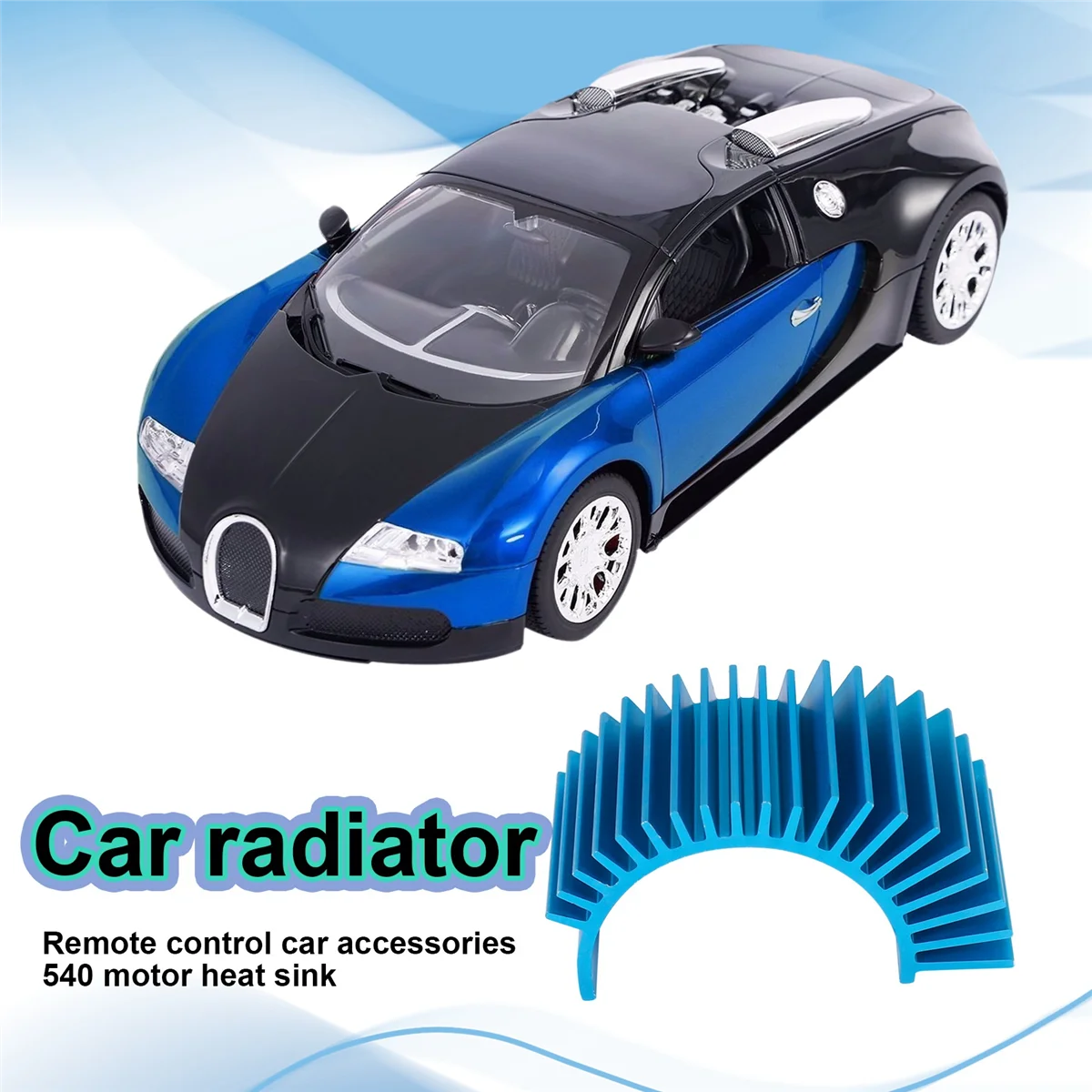 A44TRc автомобильные запасные части 540 550 радиатор двигателя для Wltoys 12428 12423 A959-B A969-B A979-B A929-B синий