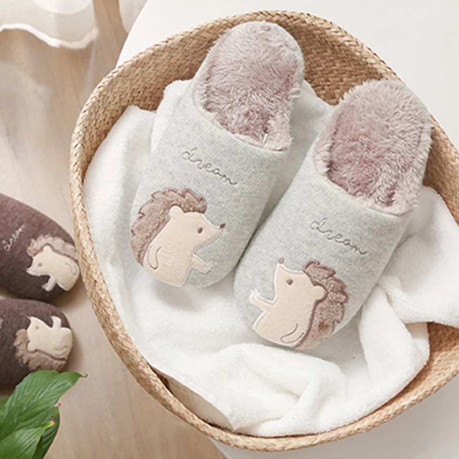 LCIZRONG Hedgehog Kids Slippers Autumn Children‘s Boys Girls Slippers Prints Cartoon Animals Shoes Bathroom Kids Toddler