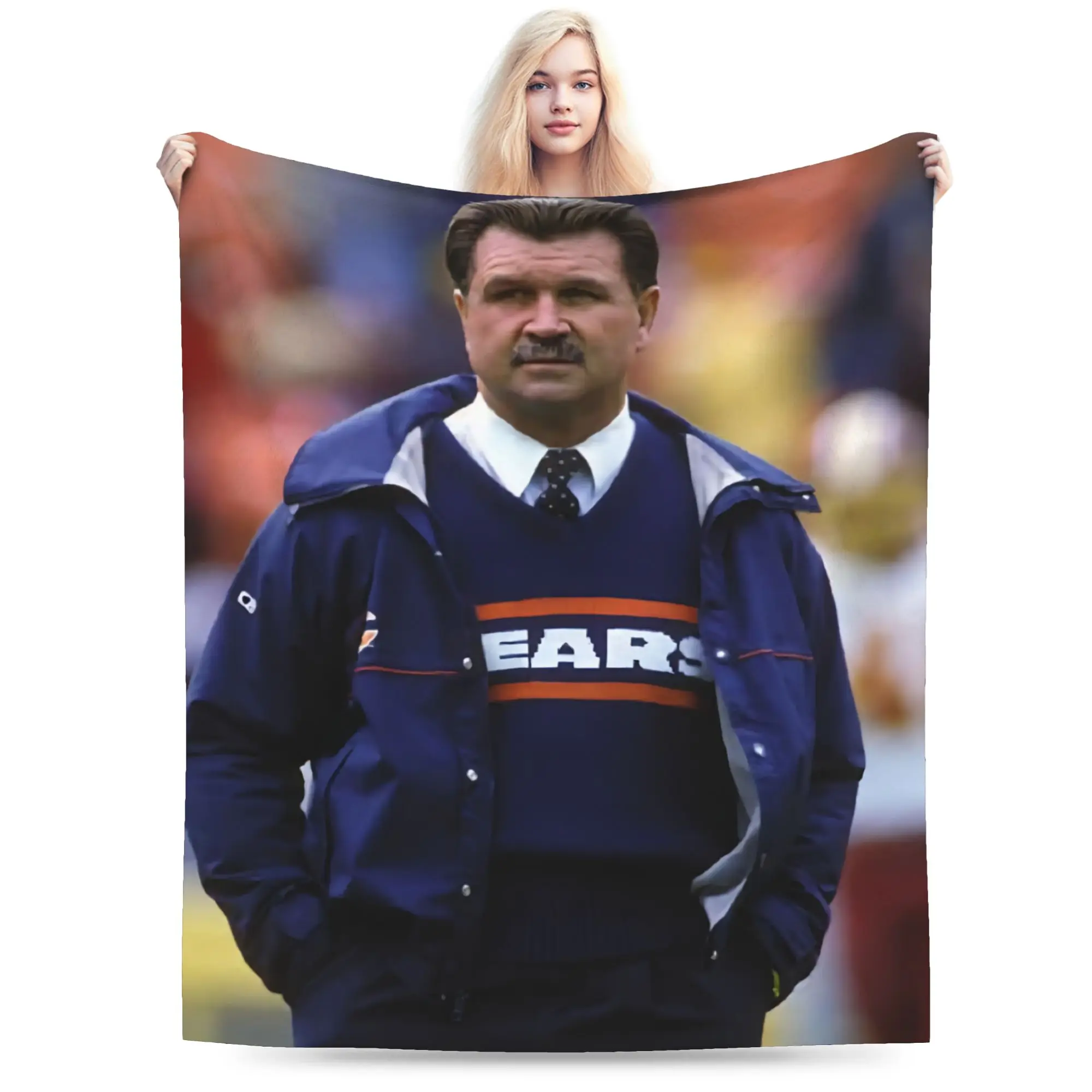 RIP Mike Ditka Blanket Multiple Sizes Super Soft and Warm  Throw Blankets for Couch Sofa and Bed