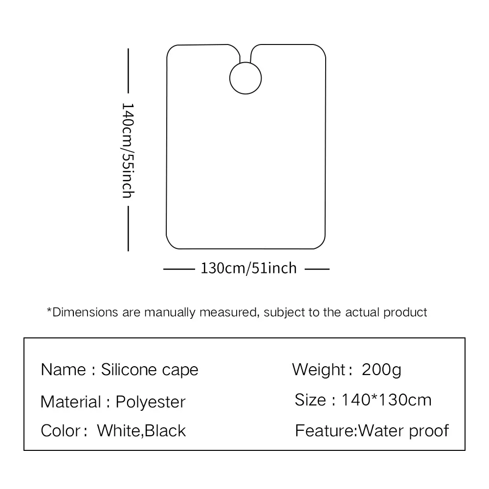 Силиконовый ошейник Профессиональная парикмахерская накидка Водонепроницаемая Парикмахерская накидка для стрижки волос Парикмахерская аксессуары