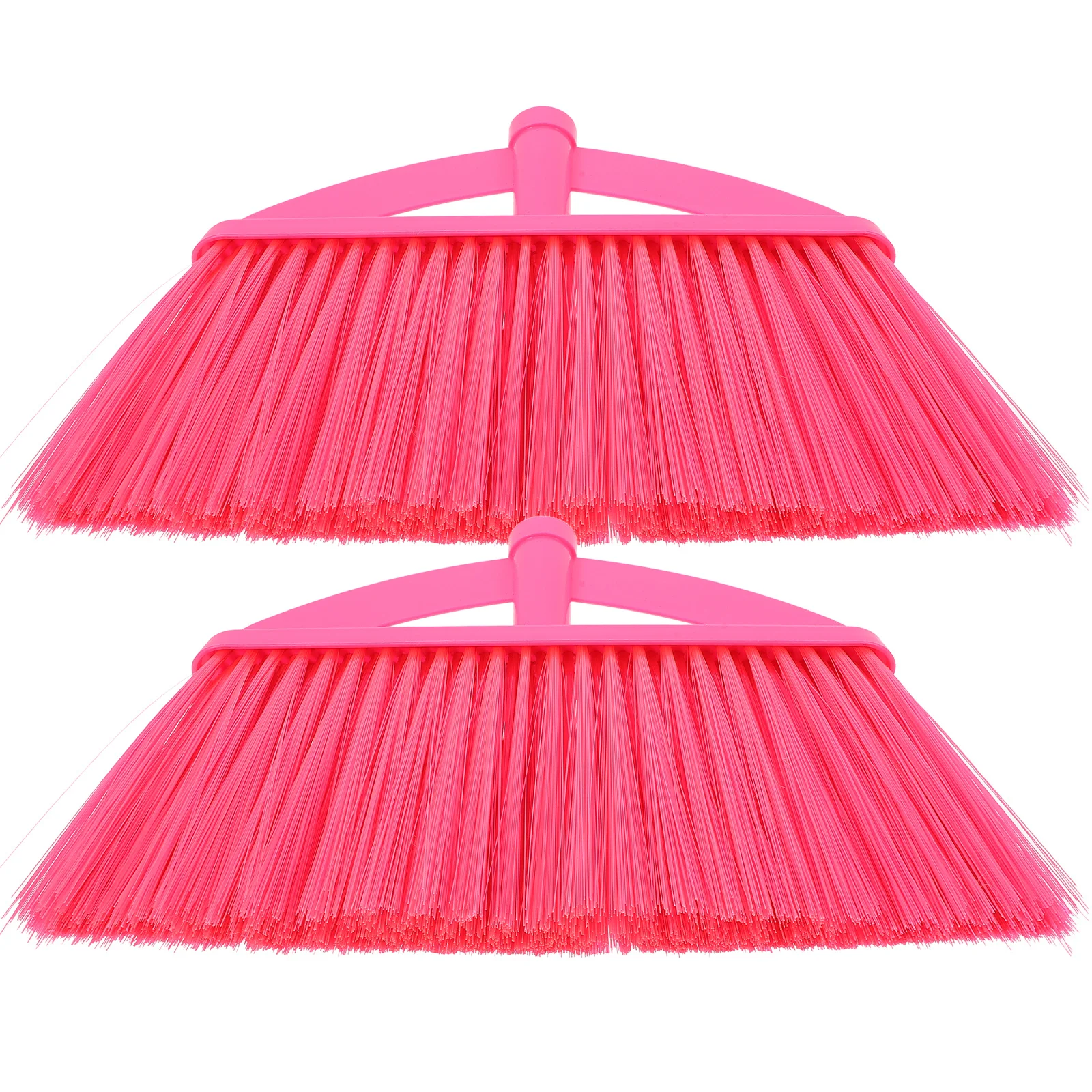 

2Pcs Plastic Broom Head Replacement Dense Bristles Floor Sweeper Head for Wood Floors Tiles Carpets Household Cleaning