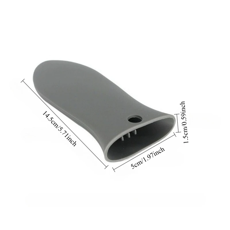 1 Pc Silicone Pot Pan Handle Saucepan Holder Sleeve Non-slip Cover Grip Cookware Parts Unique Kitchen Tools