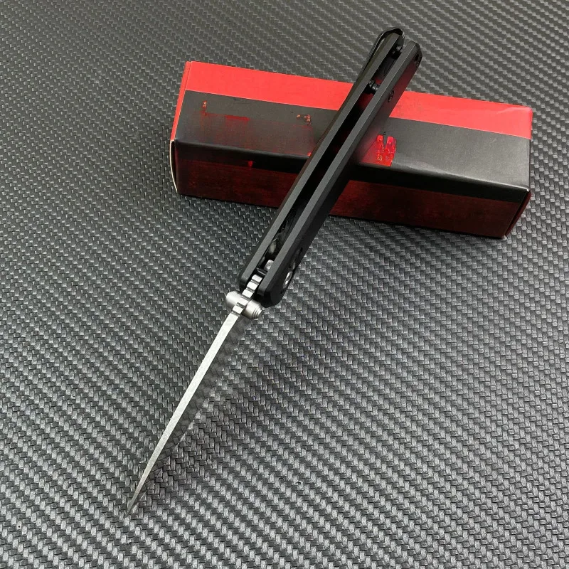 Coltello pieghevole da campeggio esterno Lama D2 Manico in lega di alluminio Tasca Sopravvivenza Tattica Caccia Utilità Coltelli da cucina Strumenti CED