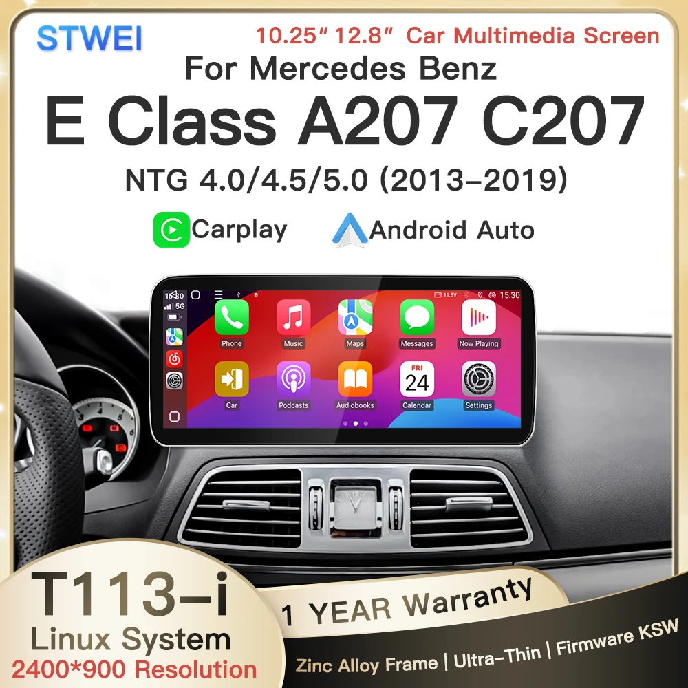 stwei For Benz A Class E Class Coupe A207 C207 W207 S207 Linux Car Stereo Multimedia Player Wireless CarPlay Android Auto NTG